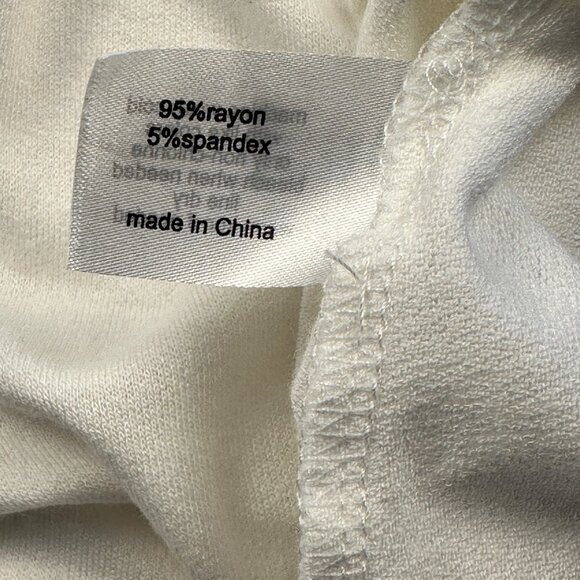 Lane Bryant White Semi Sheer Blouse Plus Size V-Neck Flowy Tunic Top 22/24 Boho - Picture 7 of 12